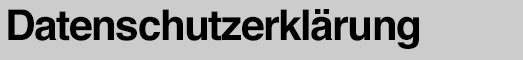 Datenschutzerklärung